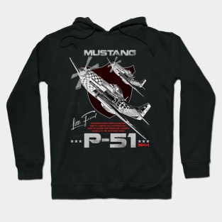 P51 Mustang WW2 Fighter Aircraft Hoodie